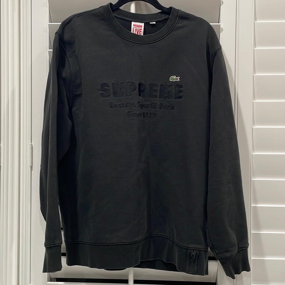 Supreme x Lacoste crewneck sweater